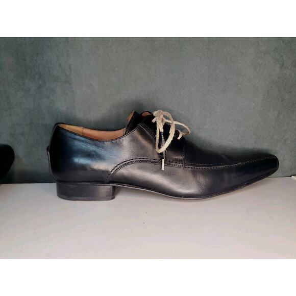 Calzoleria Toscana Made in Italy Black Dress Shoes w/Woven Laces US Mens 8 EU 41 main image 9